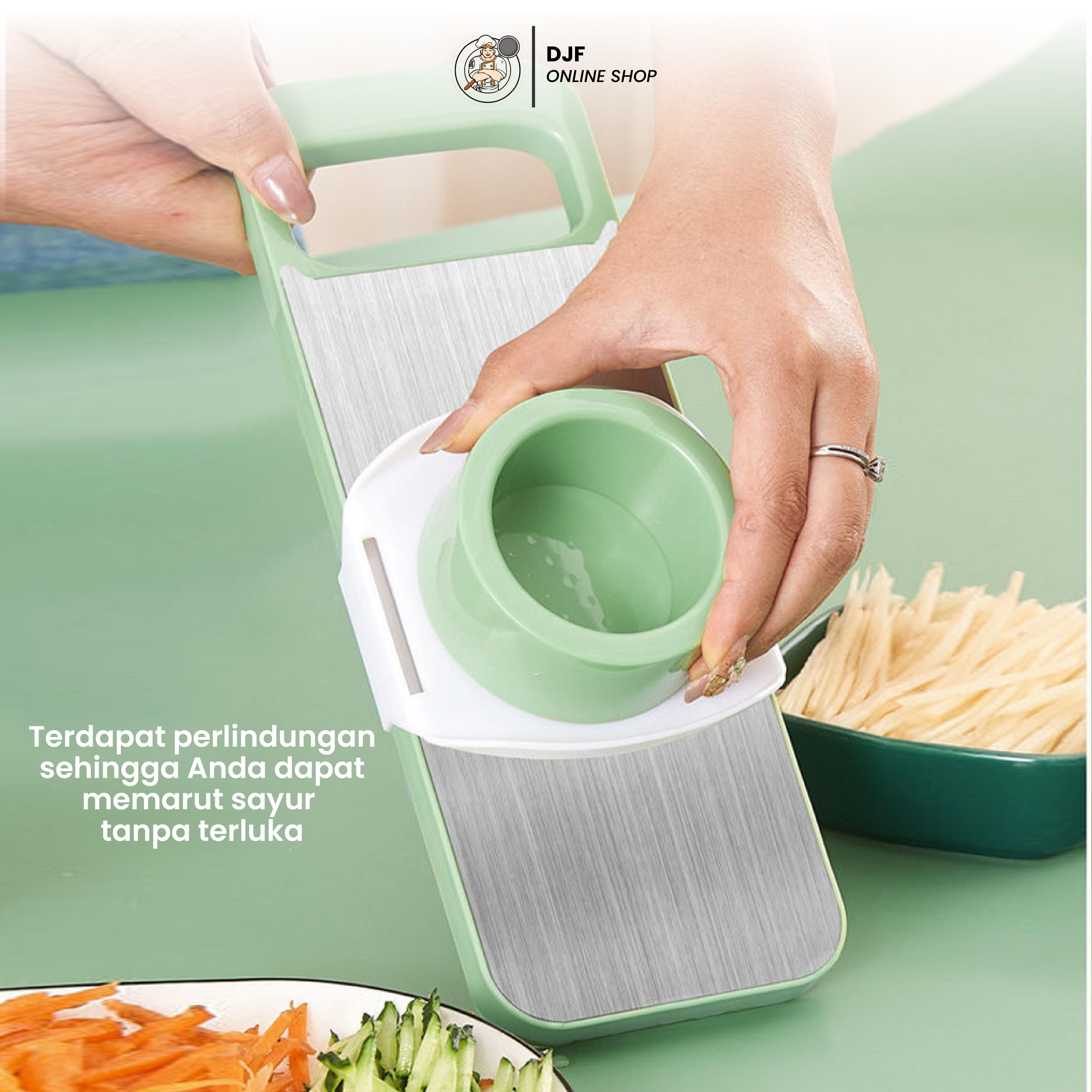 Parutan Serbaguna 5 in 1 Sayur Buah Multifungsi Vegetable Cutter Premium Stainless Steel Parutan Serbaguna 5 in 1 Sayur Buah Multifungsi Vegetable Cutter Premium Stainless Steel