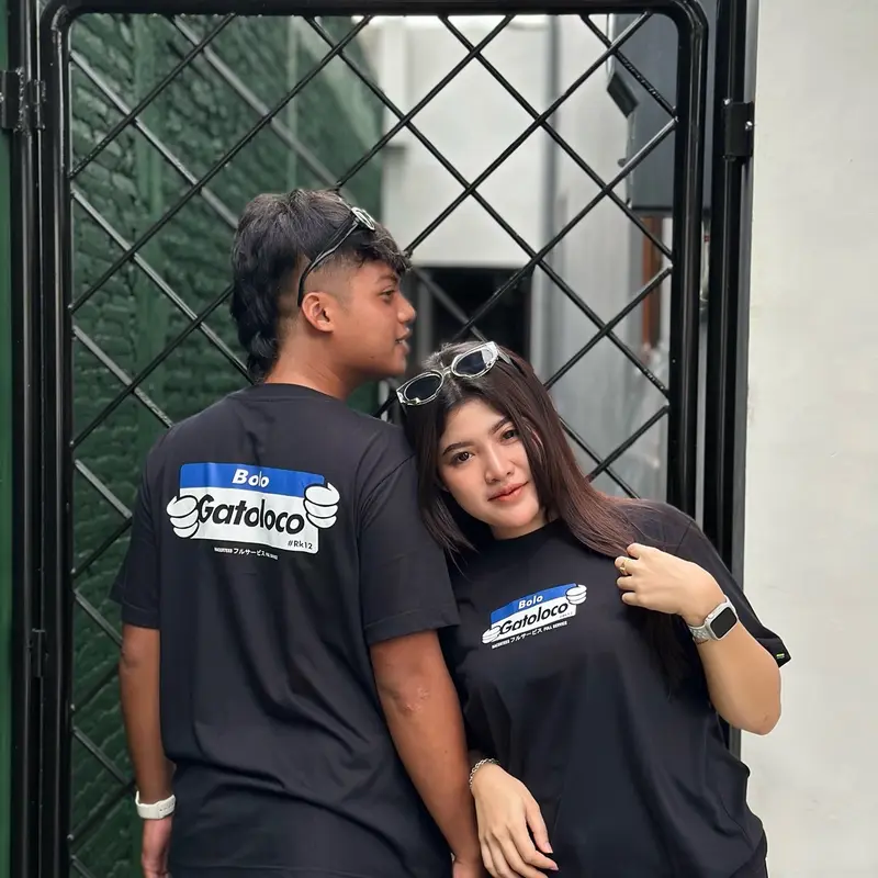 Kaos GATOLOCO edisi H.KOTEK x RACERTEES warna Hitam 3