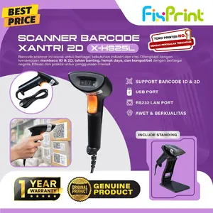 Barcode Scanner Xantri X-HS25L-2D Bluetooth+2.4G / Xantri U3-C 1D USB /  Xantri U-2WB 2D/1D Usb, Blueetoth, Wireless / Xantri U-2W 2D/1D Usb, Wireless / Xantri U-2 1D 2D USB