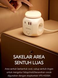 Gambar Vivan VPS-H008A LED Lampu Malam Sensitive Touch Night Light 3 Tingkat Kecerahan Safety Sockets dari CX Shop Kota Administrasi Jakarta Pusat 5 Tokopedia