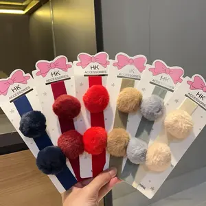 Bandana Bayi Motif PomPom / 1pcsBando Balita Anak Perempuan / Headband Anak / Bando Anak / Aksesoris Rambut