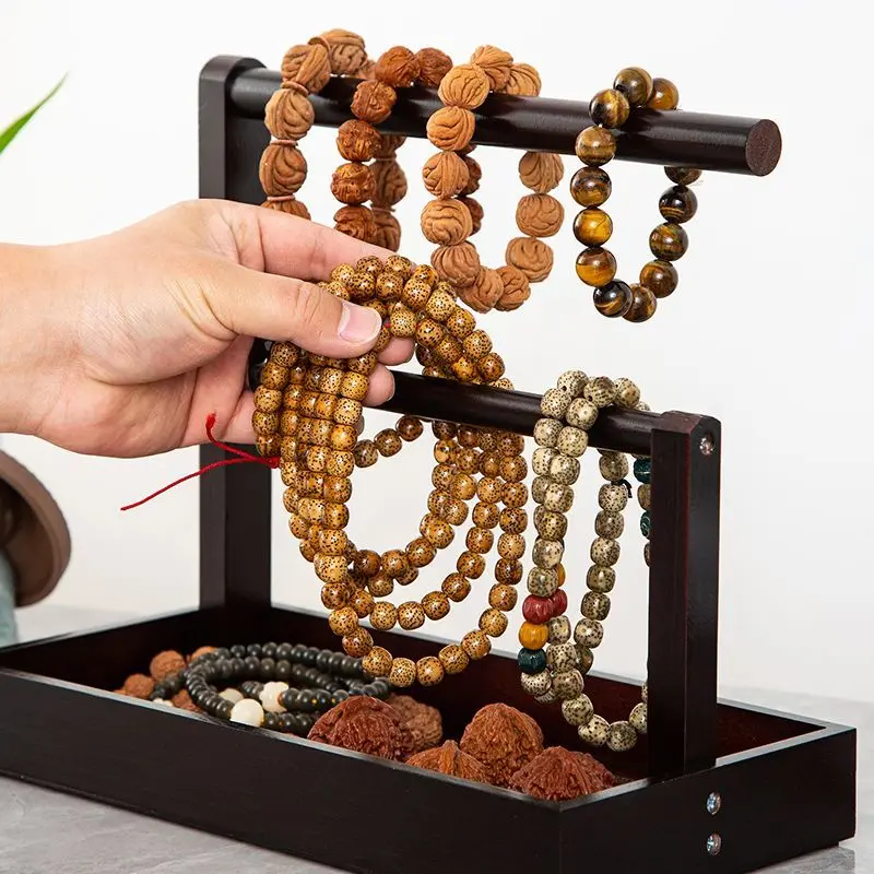 Giá Đựng Vòng Tay, Dây Treo Trưng Bày Đồ Trang Sức, Làm Bằng Gỗ Nguyên Khối, Giá Đựng Chìa Khóa, Thích Hợp Cho Vòng Tay, Hạt Phật, Giá Đựng Đồ Trang Sức, Giá Đựng Ngọc Bích Đá Cổ 2