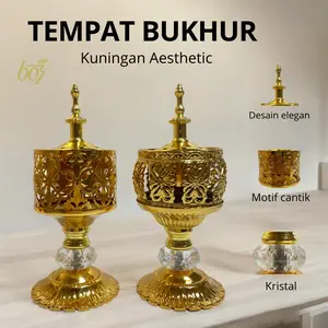 Tempat Dupa / Hiolo / Hiolo Tempat Dupa Pembakaran / Tempat Bukhur / Tempat Dupa Kuningan / Alat Sembahyang