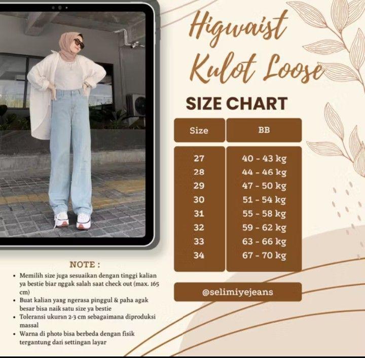 Celana Lose Jeans Korea Style Non Street Loose