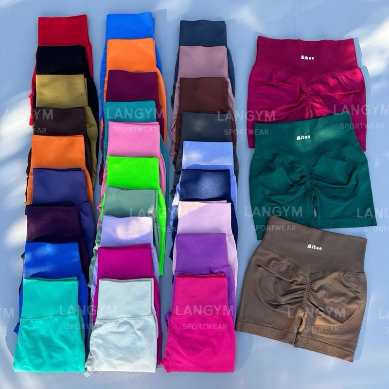 Quần Short Mitao Flexi chun V cao cấp. Quần tập thể thao. Quần tập gym yoga erobic