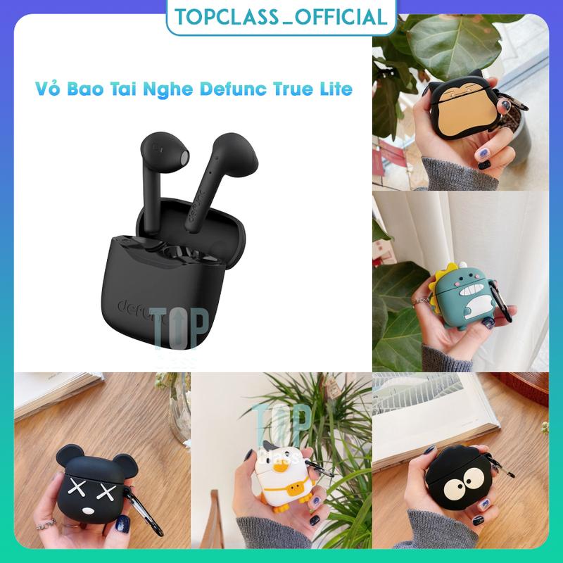 Ốp Bảo Vệ, Thiết Kế Hoạt Hình Dễ Thương, Cho Tai Nghe Nhét Tai Nghe Không Dây Chân Thực Defunc True Lite, Hộp Sạc