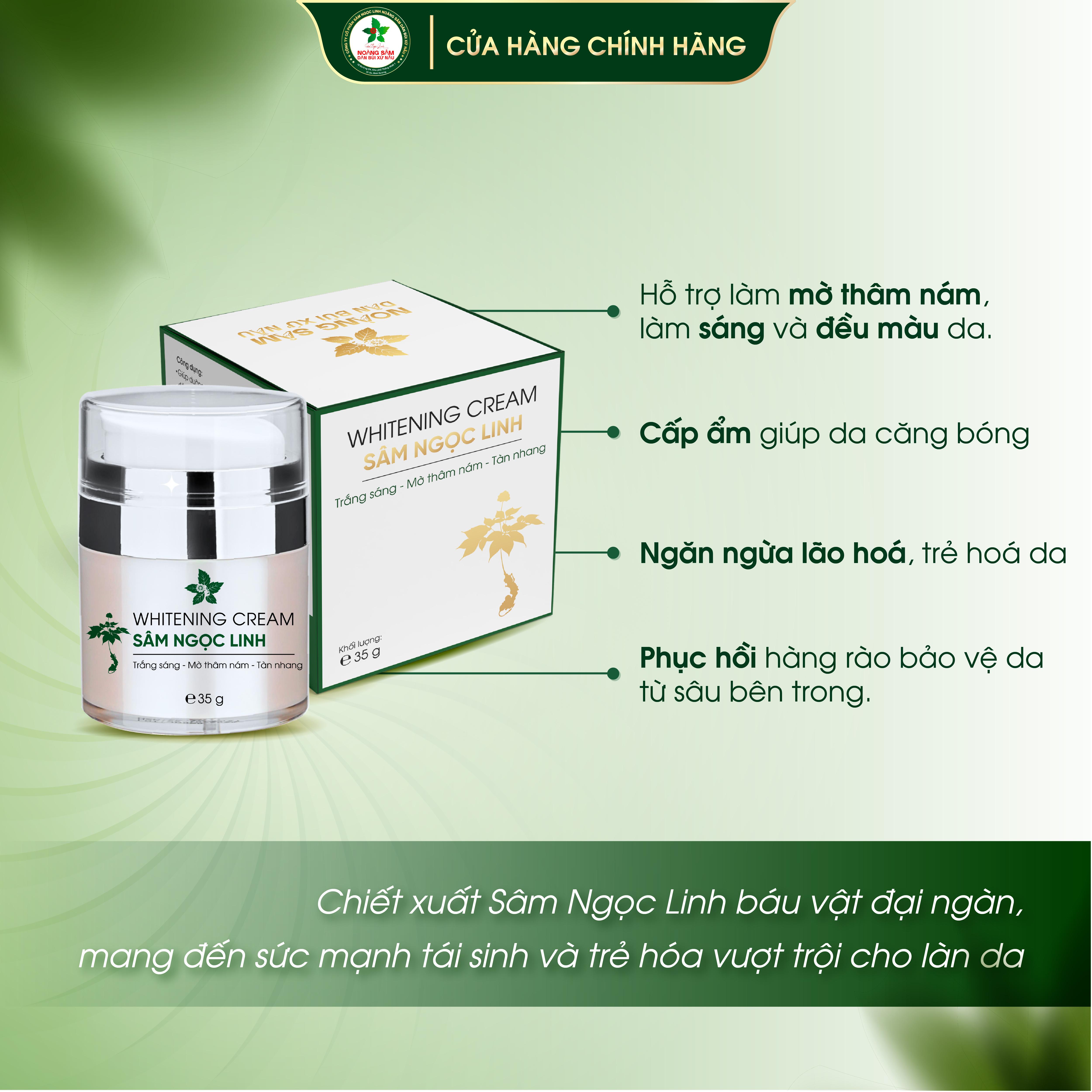 Kem Dưỡng Da Sâm Ngọc Linh 35g - Hỗ Trợ Dưỡng Sáng, Cấp Ẩm, Cải Thiện Thâm, Sạm, Nám | Dân Bùi Xứ Nẫu Kem Dưỡng Da Sâm Ngọc Linh 35g - Hỗ Trợ Dưỡng Sáng, Cấp Ẩm, Cải Thiện Thâm, Sạm, Nám | Dân Bùi Xứ Nẫu