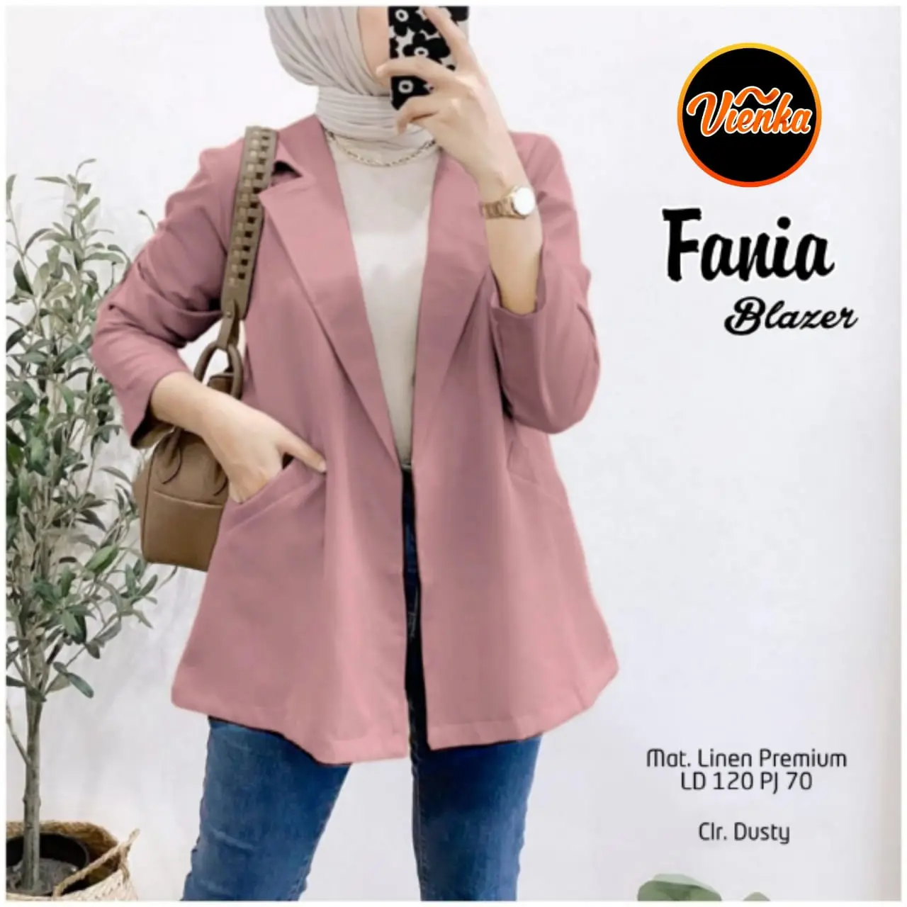 FANIA BLAZER JUMBO LINEN PREMIUM LD 120 XXL