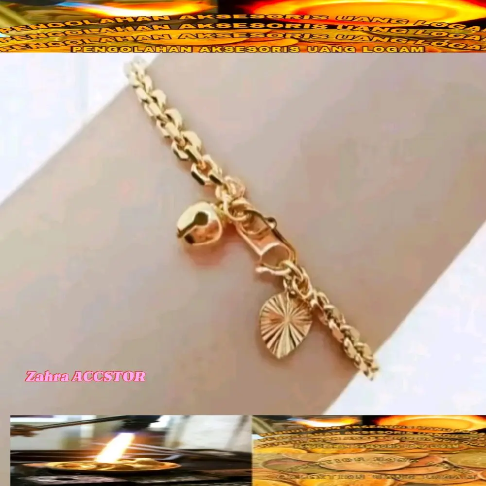 Gelang koin nuri motif polos 1991 Souvenir