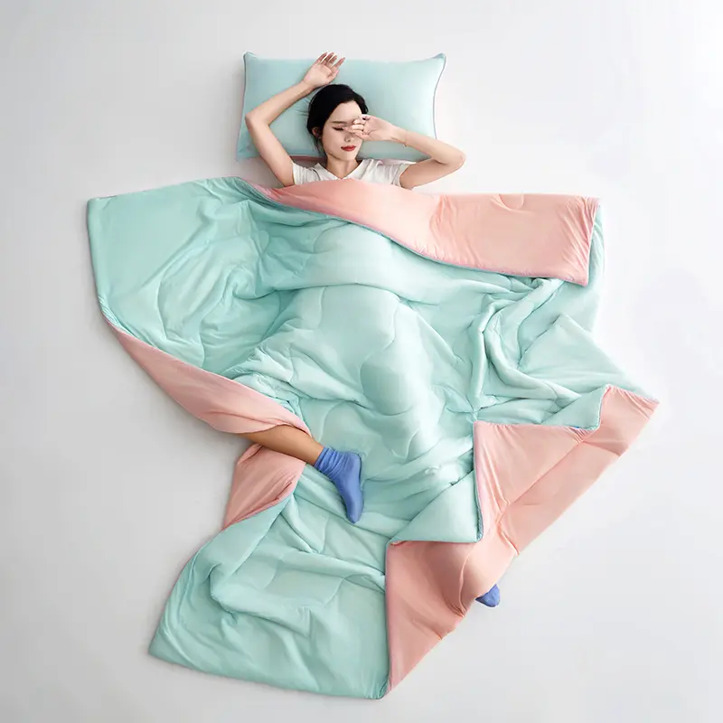 Cool silk summer quilt colorful air conditioning quilt summer ice silk thin quilt cooling blanket