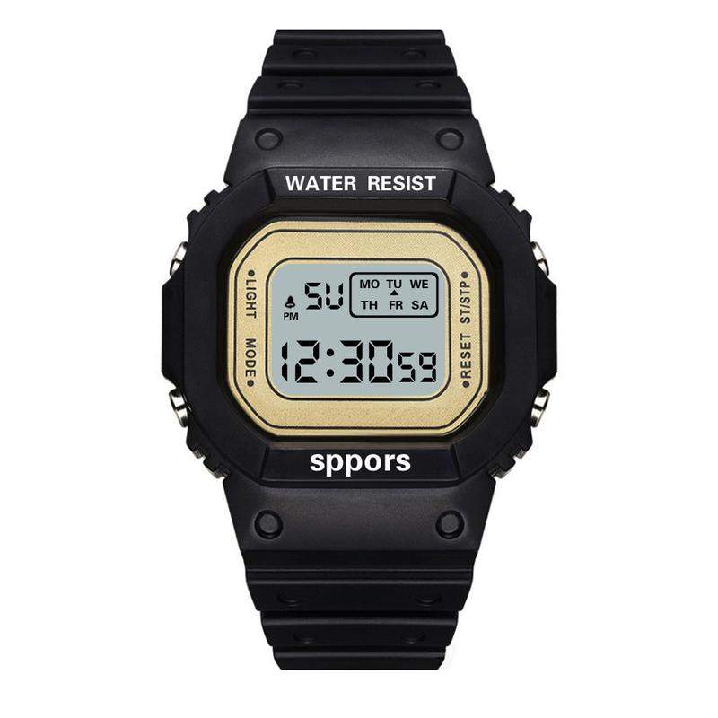 Product Introduction of Waterproof Multi-functional LED Electronic Watch Square Watch Students Youth Outdoor Sports 5