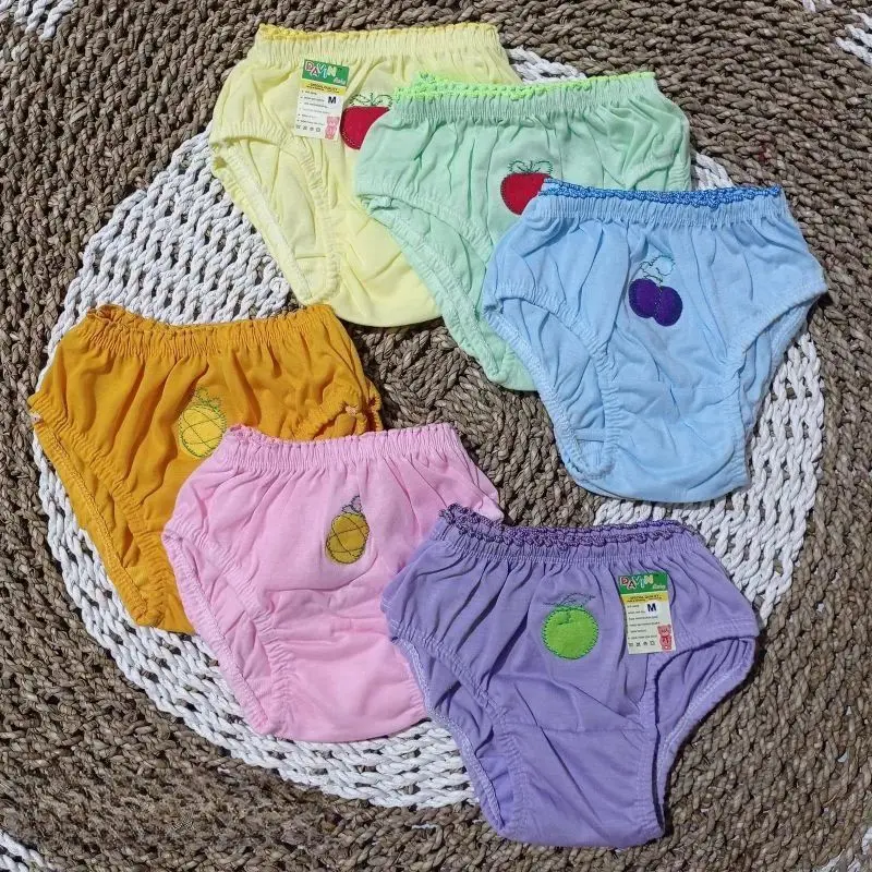 Celana Dalam Anak perempuan warna random 12 pcs & 6pcs Usia 1-8 tahun