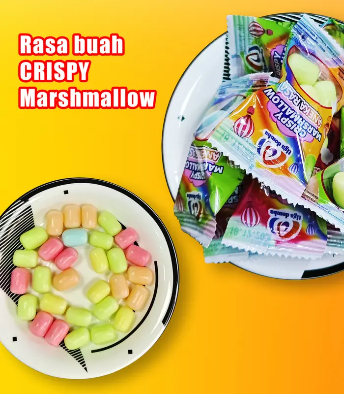 Paket 2box+[free 1box], Marshmallow Gummy&Crispy isi 90pcs 5