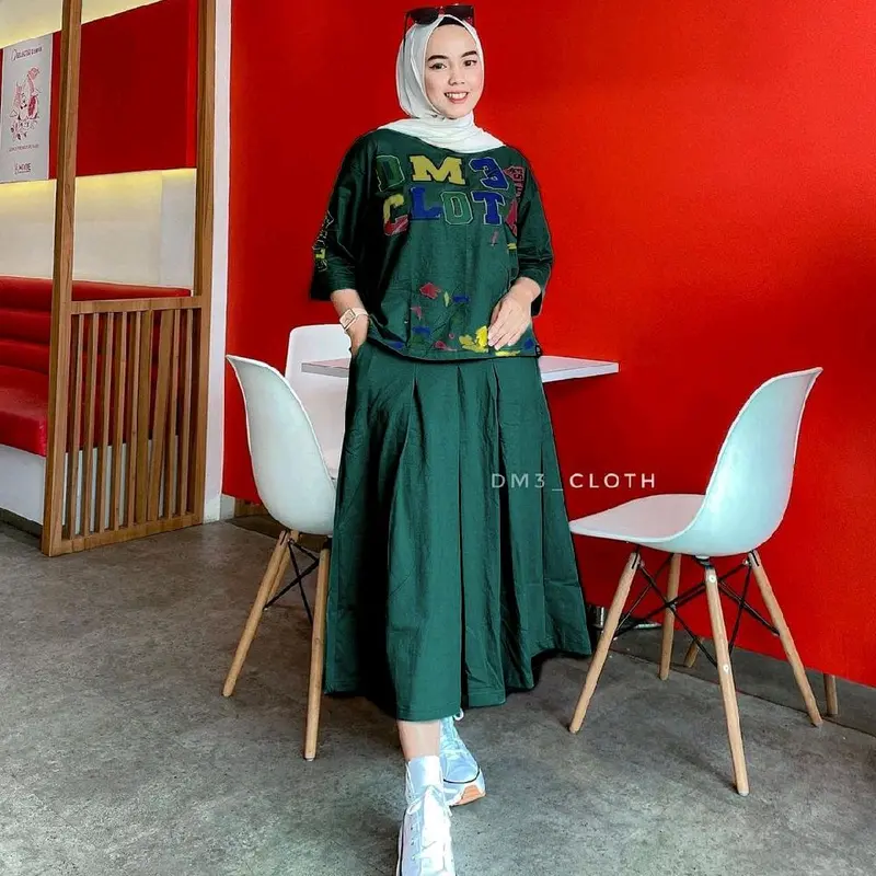 Setelan Rok Wanita Dewasa  DM3 Cloth Bahan Katun Combed 0