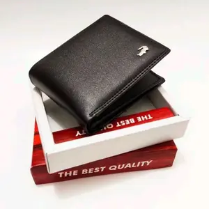 COD Dompet Pria Kulit Sintetis Dompet Pria 3 Ruang Promo! !! !