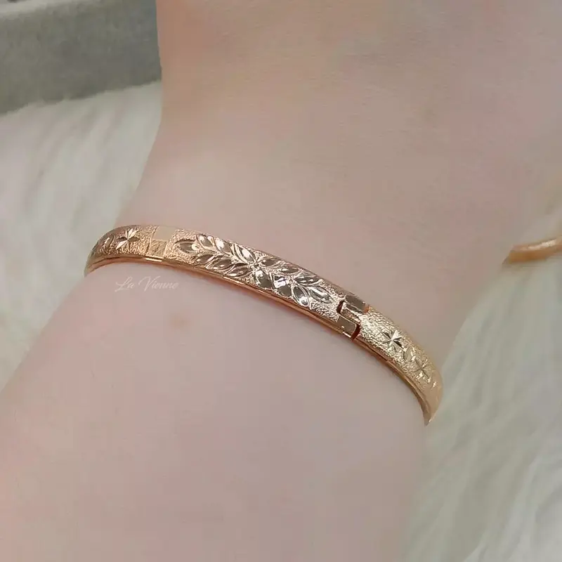 [ Beli 2 Produk Apapun Gratis 1 ]  La Vienne - Avila -  Gelang Bangle Titanium Wanita Anti Karat Korean Style Aesthetic - Elegan Mewah Simple 0