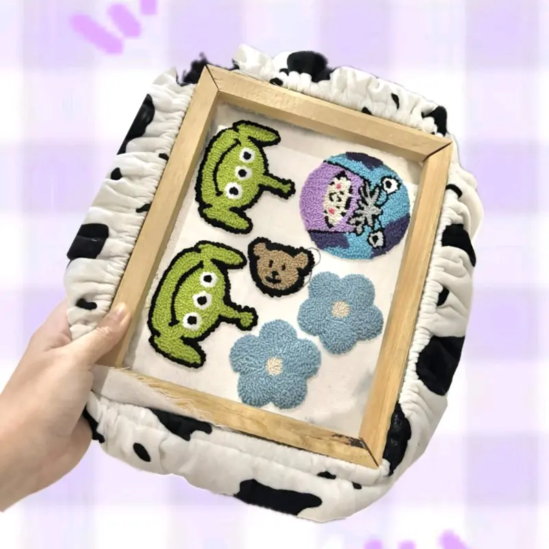 gripper frame punch needle embroidery sulam + COVER 20X25CM 3