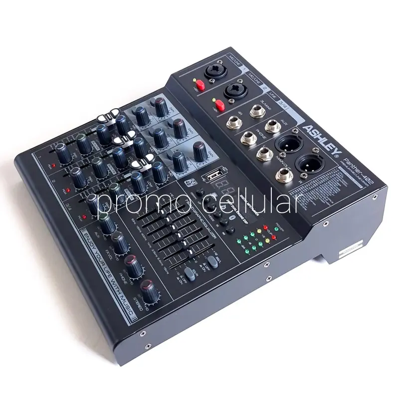 Mixer Ashley Panther 402 Bluetooth 4 Channel 99 Dsp USB Recording 4ch Original 1