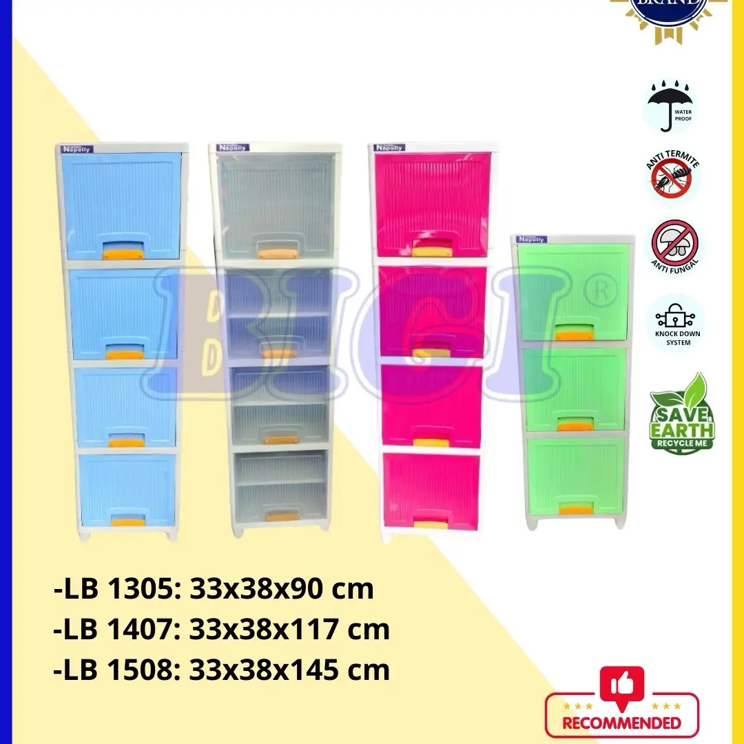 ￼Lemari Plastik Napolly Locker Box Lemari Plastik Minimalis Mewah Lemari Anak Lemari Pakaian Lemari Plastik Napolly Minmalis LBP