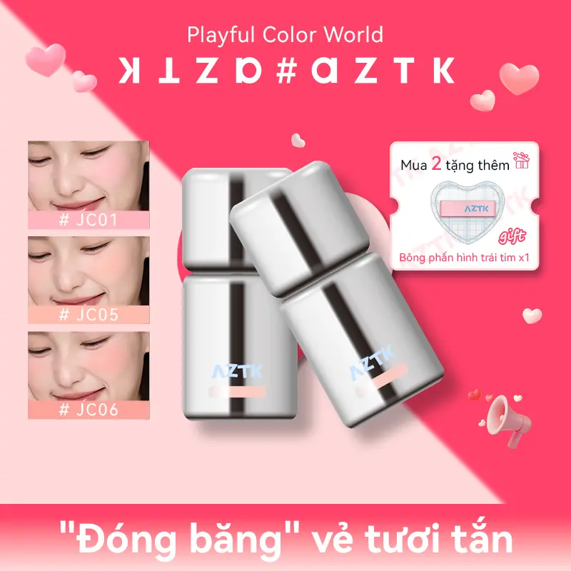 Bột Đánh Dạng Lỏng, # AZTK, Hiệu Ứng Làm Sáng Da, Kết Cấu Lì Màu Nude, Tạo Không Khí Thanh Lịch Và Tinh Tế