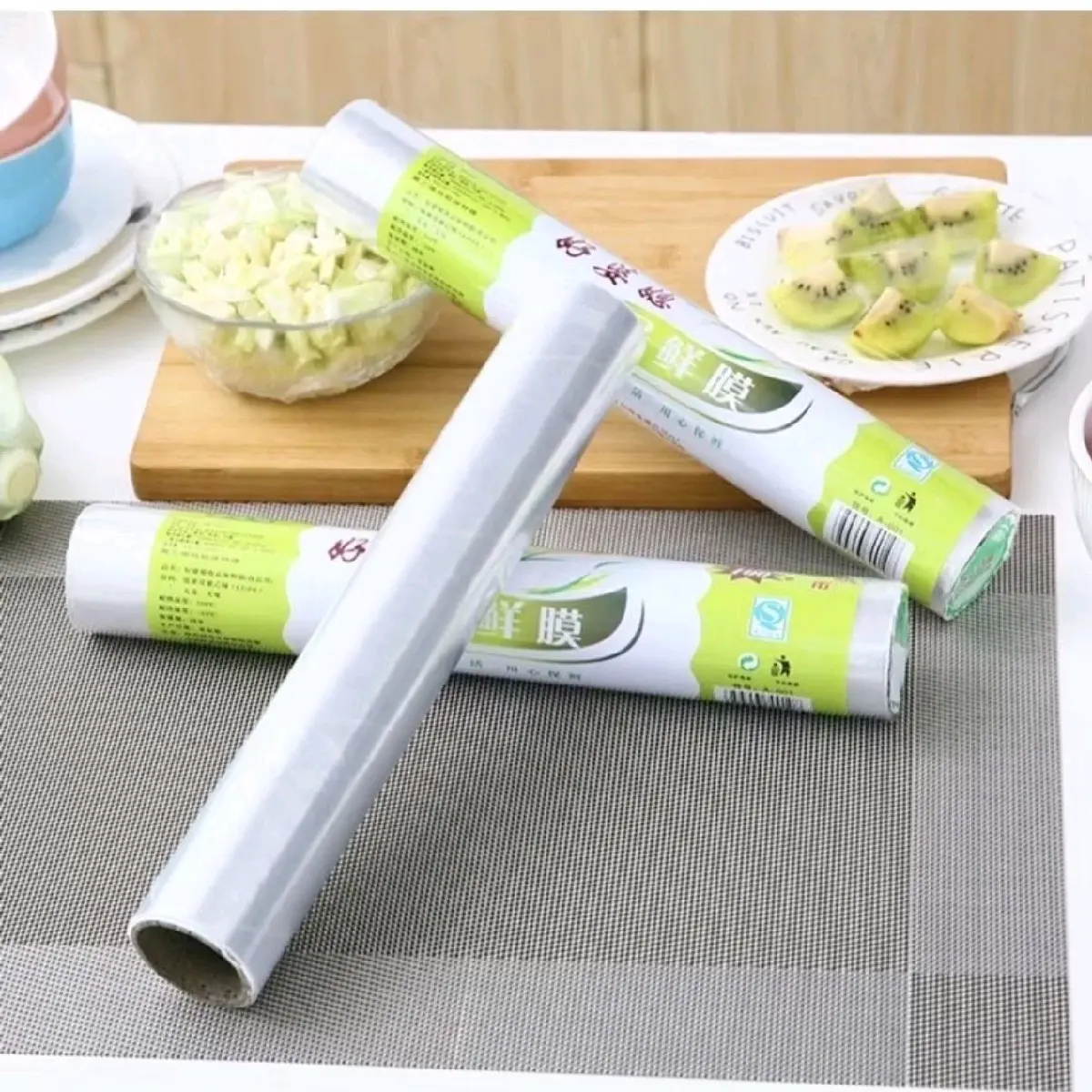 3pc Food Wrap Wrapping plastik 30X20 wraping Roll Bening Bungkus Segel makanan Buah Penutup impor