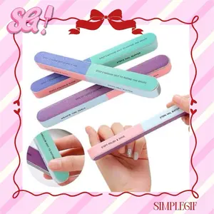 Nail Buffer 7 Steps Manicure Pedicure Alat Penghalus Kuku Amplas Kikir Nail Art Pengkilap Kuku NL004