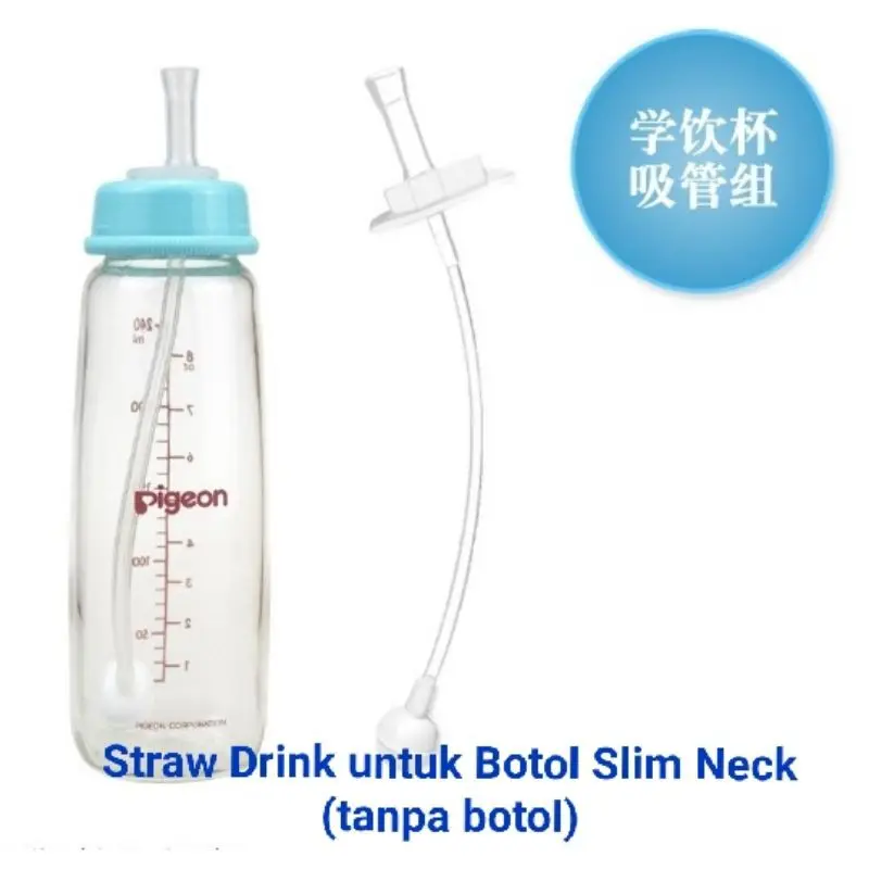 Pengganti Dot Sedotan Straw & Sippy Botol Slim Neck Slimneck
