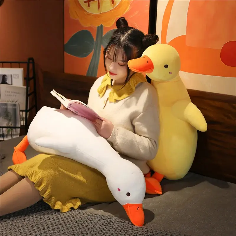 Boneka Angsa Bebek Ukuran L Panjang 60 Cm Berlabel Sni Hadiah Ulang Tahun Anak Perempuan 0