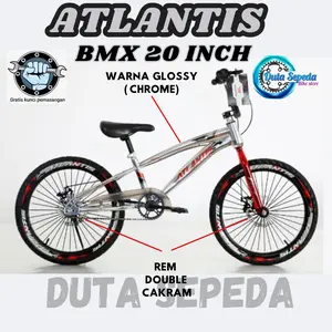 Atlantis Sepeda BMX Anak Laki-Laki 20 Inch Berstandar SNI Usia 8-12 Tahun