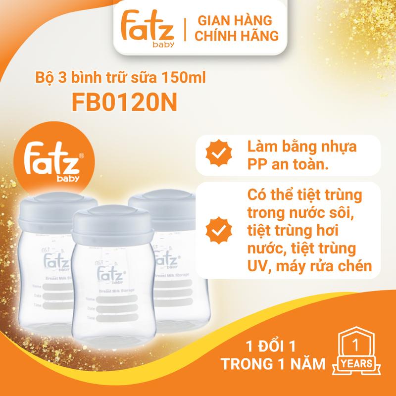 Bình trữ sữa mẹ Fatz Baby 150ml FB0120N