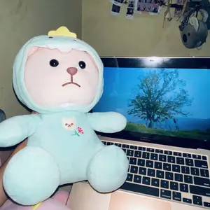 Mainan Boneka custom bear ukuran 35cm bahan halus berkualitas SNI Asli Dolls Hadiah Anak
