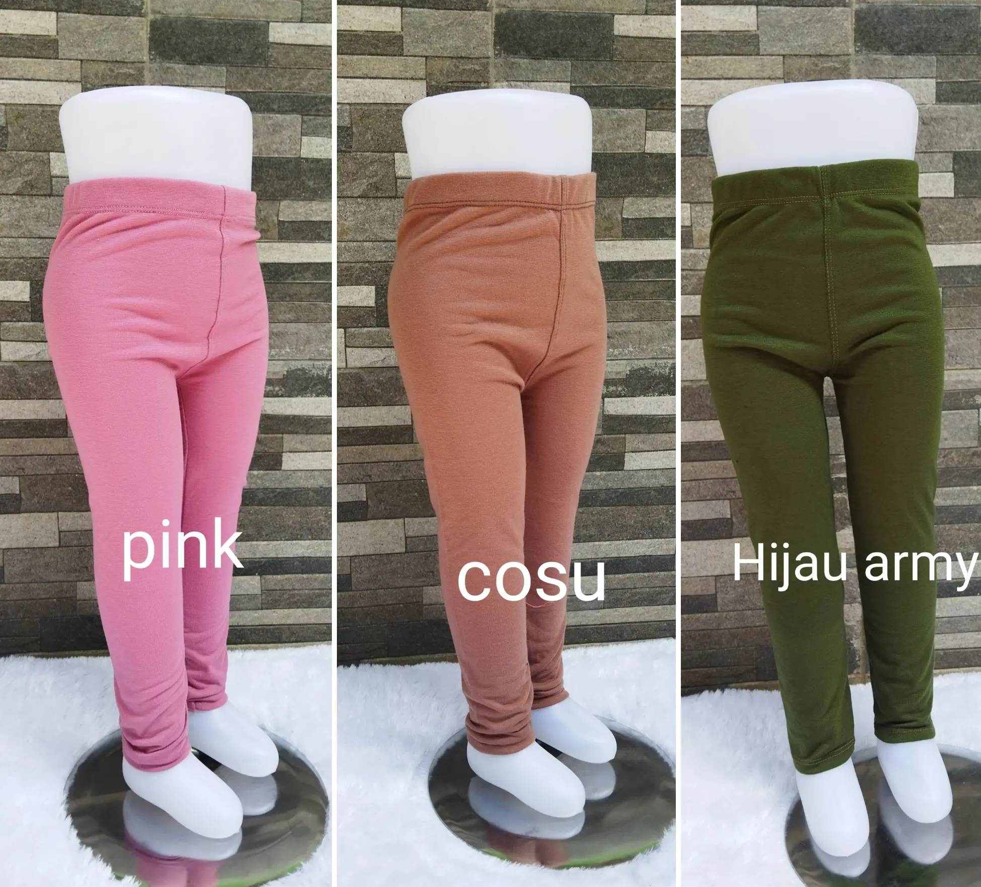 celana legging anak bahan rayon soft usia 1-13 thn/legging anak perempuan
