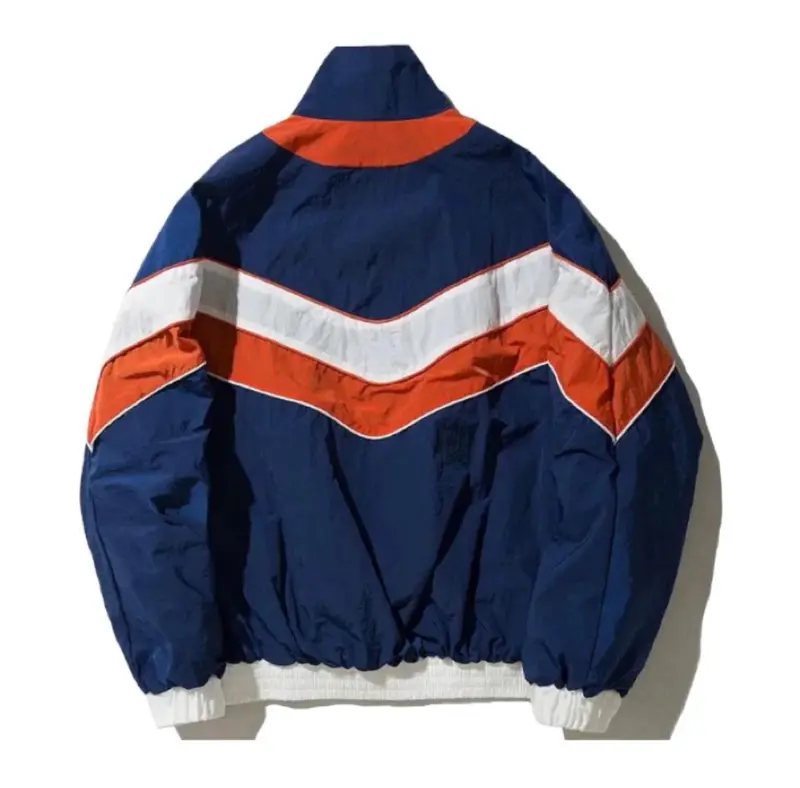 Jaket Winbreaker Vintage Berpola Patchwork Multicolor Overflowstuff Unisex Pria 1