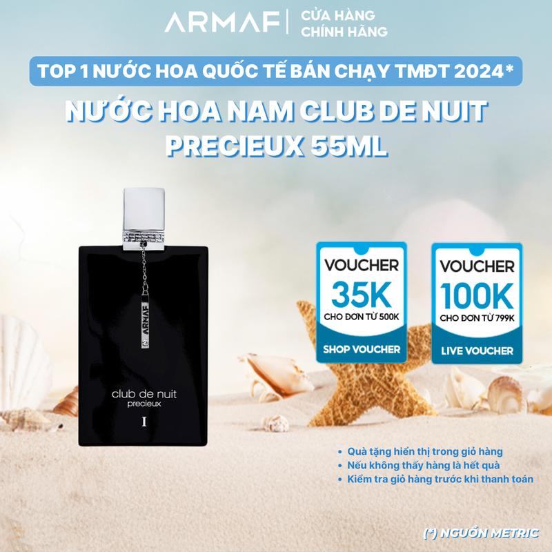 [KOL1] Nước hoa nam Armaf CLUB DE NUIT PRECIEUX 1 EXTRAIT DE PARFUM EDP 55ML