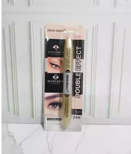 Mascara Eyeliner 2 In 1 Iman Koko Waterproof / Mascara Hitam Eyeliner Hitam