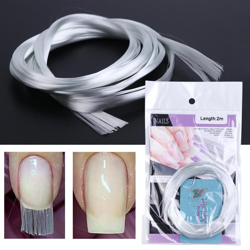 Product Introduction of 10Pcs/1M/1.5M/2M Professional Silk Fiberglass Nail Form Acrylic Tips Extension Gel Nail Accessory Glass Fiber Nail Extension Paper Tool 1