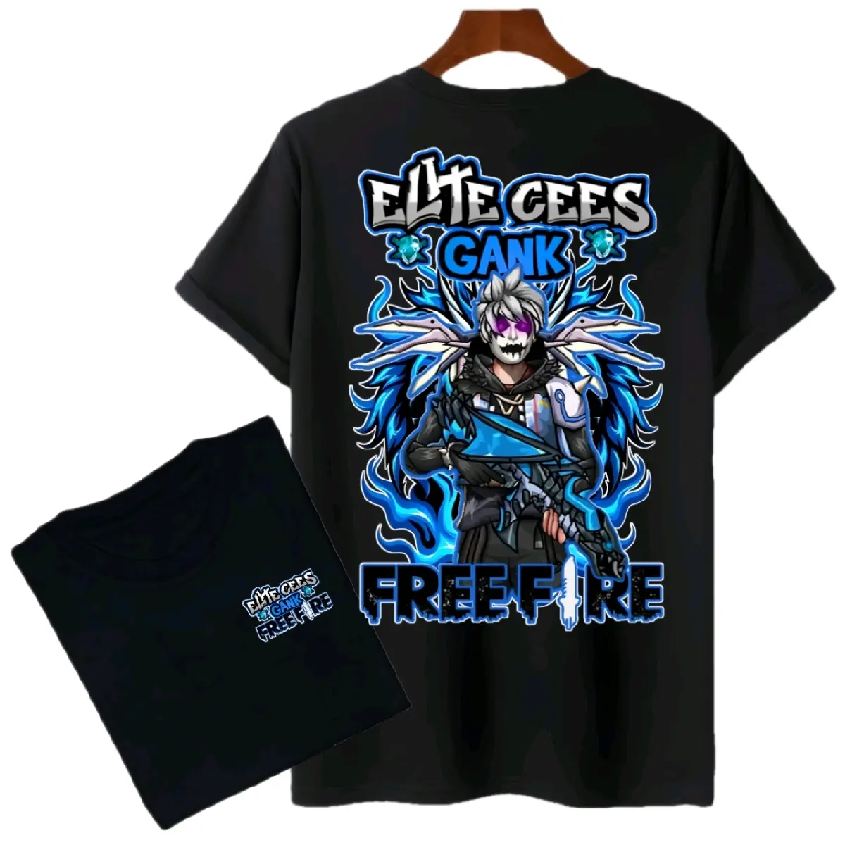 DTF | BAJU ATASAN ANAK GAMBAR FF ELITE CS VERSI AK DRACO FASHION ANAK HITAM PUTIH  Kaos