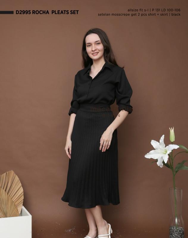 D2995 ROCHA PLEATS SET - MACADAMIA HOUSE FASHION WANITA 2