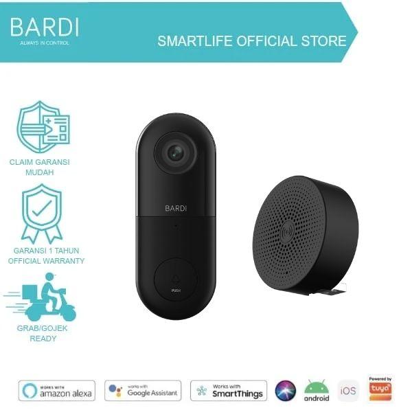 Gambar BARDI DOOR BELL CAMERA WITH WIRELESS CHIME - DOORBELL IP CAMERA Kamera Wifi dari Smartlife Official Store Kota Administrasi Jakarta Barat Tokopedia