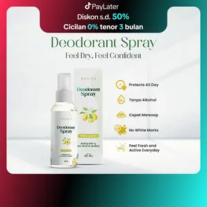 Navila Deodorant Spray 60ml  pencerah  ketiak  tawas  Bau Hitam