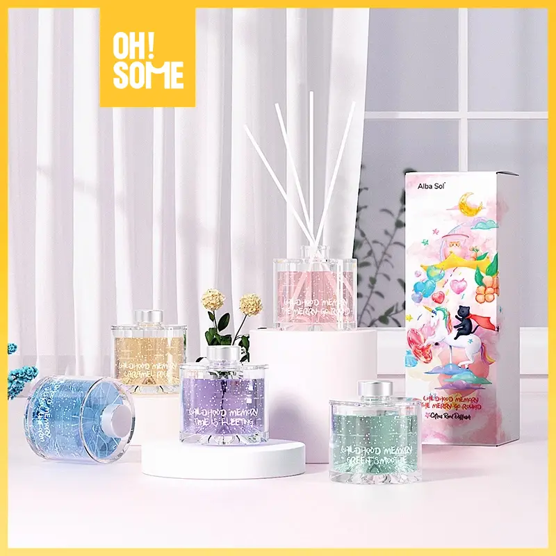 [EXCLUSIVE bebansuami2022] OHSOME - Alba Sol Reed Diffuser / Pengharum Ruangan 45ml/ Bedroom Decoration Parfum Cream