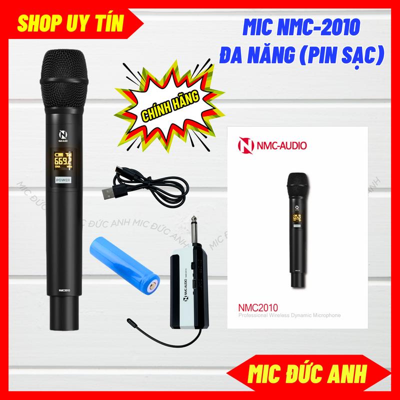 NMC-AUDIO Mic Không Dây Đa Năng NMC2010 Chuyên Thu Âm Livestream Kết Hợp Loa Kéo Âm Ly Hút Xa Bắt Khoẻ Pin Sạc 18650 Thời Gian Sử Dụng Dài Giờ Chất Lượng Âm Thanh Sắc Nét Mic Đức Anh
