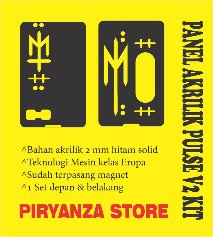 Kit Backdoor Pulse V2 Panel Akrilik - Depan & Belakang - Magnet - Pilihan Warna Bening, Hitam Doff, dan Hitam Transparan 2