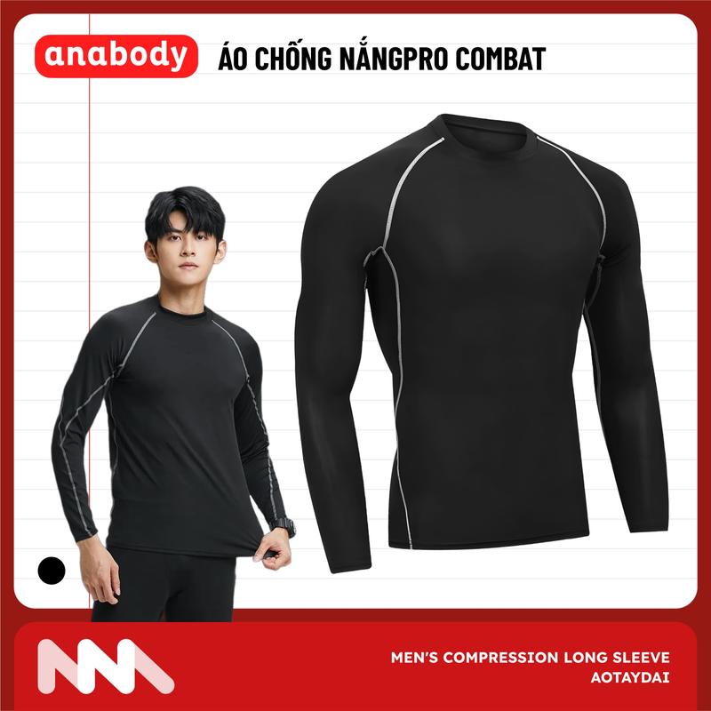 Áo Thun Thể Thao Nam Giữ Nhiệt Tay Dài Tập Gym Tập Thể Dục PRO COMBAT Sport Bóng Đá Bóng Rổ Chơi Thể Thao