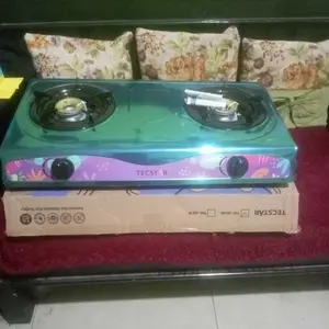 Kompor Gas 2 Tungku Hitam SNI Peralatan Masak Api Biru