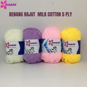PART 1 (01-30) Benang Rajut Katun Susu / Milk Cotton Yarn Asli Kerajinan