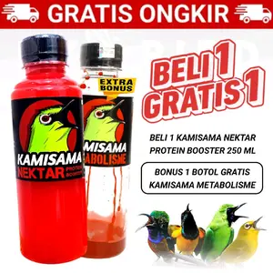 [ BELI 1 GRATIS 1 ] Kamisama Nektar 250ML + Kamisama Metabolisme Vitamin Dextro Pleci Sogon Konin Trucukan Semua Burung Pemakan Buah