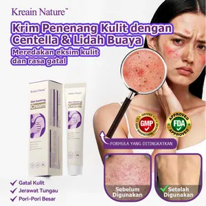 Krim Penenang Anti Tungau Kreain terbuat dari bahan-bahan alami, mudah dibawa, dan dapat dengan cepat membasmi tungau.