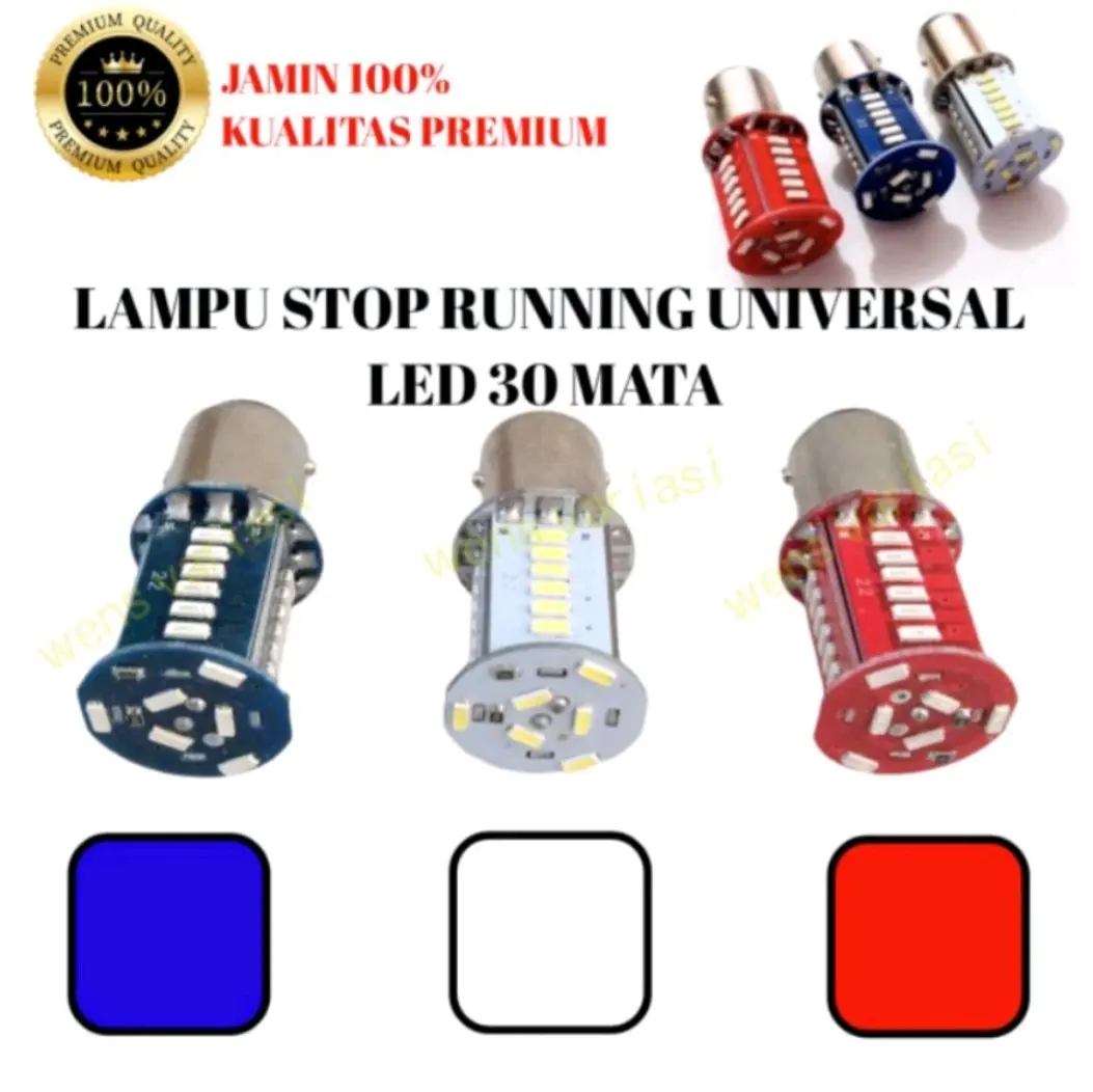 Lampu Rem Motor Running 30 LED Waterfall 1157 - Random - Motorcycle
