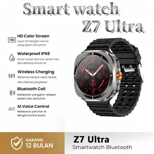 Z7 Ultra Smartwatch Bluetooth dengan Layar HD Color Screen Kompas Tahan Air IP68 Pengisian Nirkabel dan Kontrol Suara AI Garansi 12 Bulan